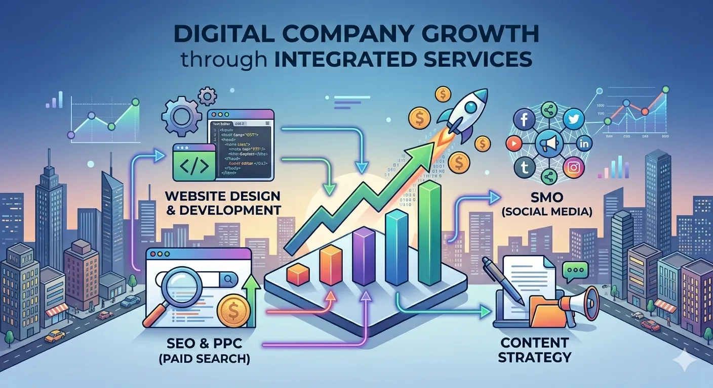 Digital Company Growth - TajDigitech Digital Marketing and Web Development Services